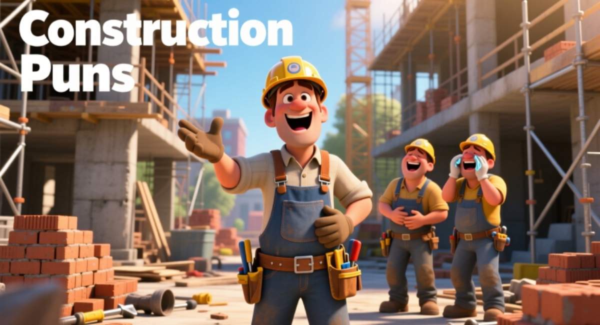 Construction Puns: Funny, Cute & Hilarious Jokes for Builders and Workers