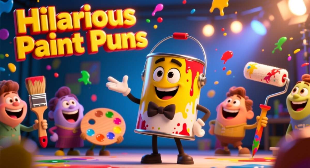Hilarious Paint Puns: Funny Paint Brush Puns, Color Jokes & Captions