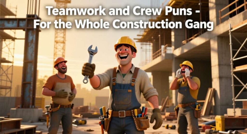Teamwork and Crew Puns – For the Whole Construction Gang