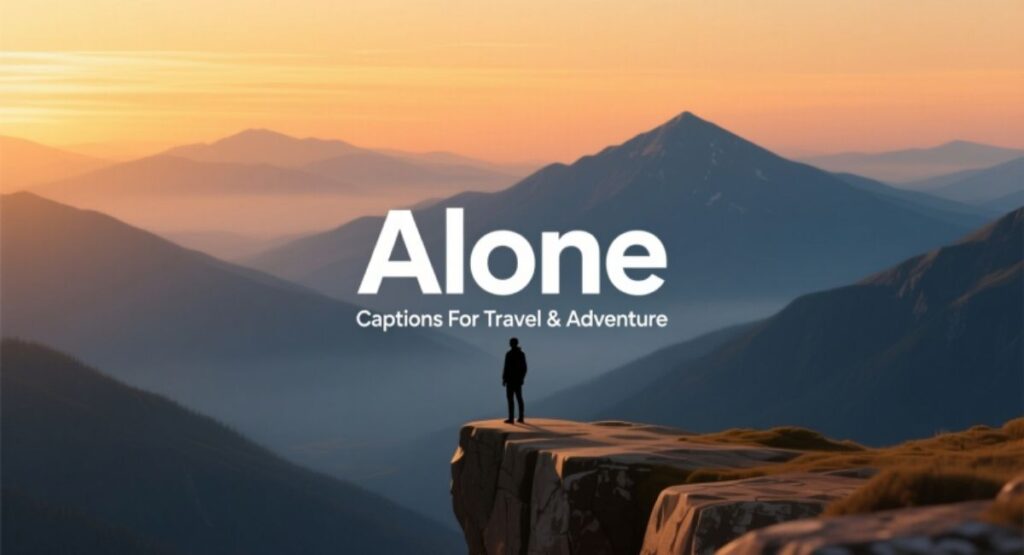 Alone Captions For Travel & Adventure