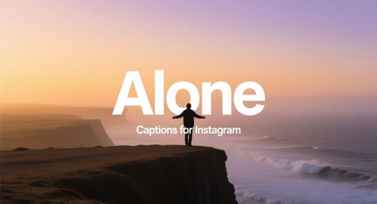 Alone Captions for Instagram: Short, Funny, Cute & Meaningful Ideas