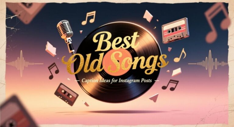 Best Old Songs Caption Ideas for Instagram Posts to Share Nostalgia & Memories