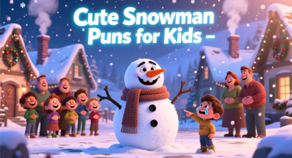 Cute Snowman Puns for Kids