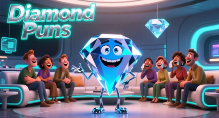 Diamond Puns: Funny, Clever, Romantic & Witty Jokes for Social Media & Gifts