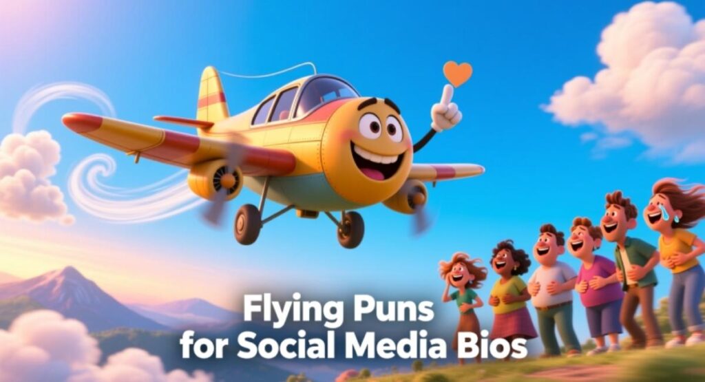 Flying Puns for Social Media Bios