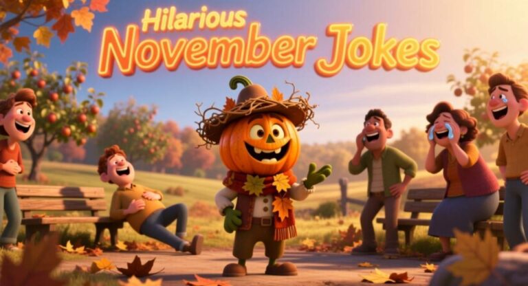 Hilarious November Jokes, Puns & One-Liners for Instagram, Selfies & Fall Fun
