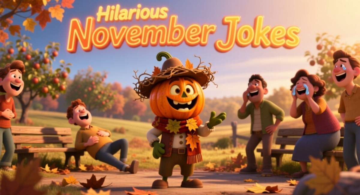 Hilarious November Jokes, Puns & One-Liners for Instagram, Selfies & Fall Fun