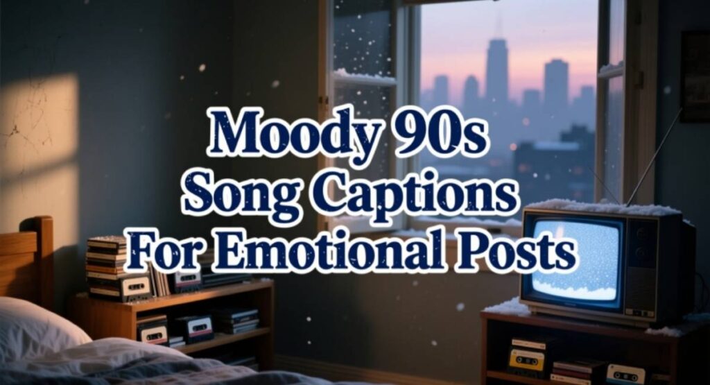 Moody 90s Song Captions For Emotional Posts