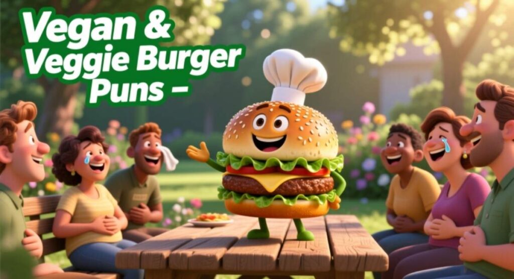 Vegan & Veggie Burger Puns