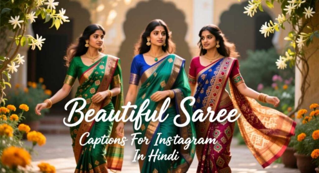 Beautiful Saree Captions For Instagram In Hindi