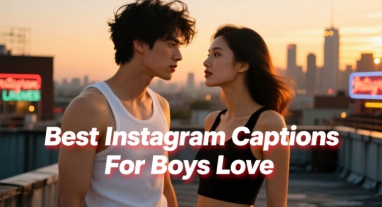 Best Instagram Captions For Boys Love – Cute, Funny, Romantic & Heartfelt Ideas