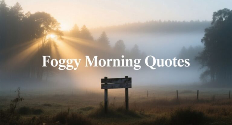 Foggy Morning Quotes for Calm, Peaceful, and Inspiring Misty Mornings