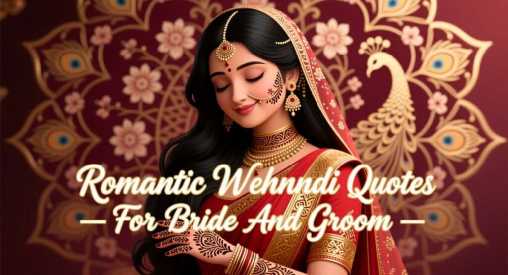 Romantic Mehndi Quotes For Bride And Groom
