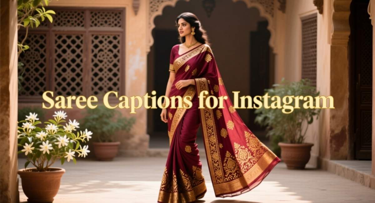 Saree Captions for Instagram in Hindi | Stylish, Short & Trendy Ideas