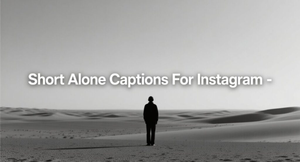 Short Alone Captions For Instagram